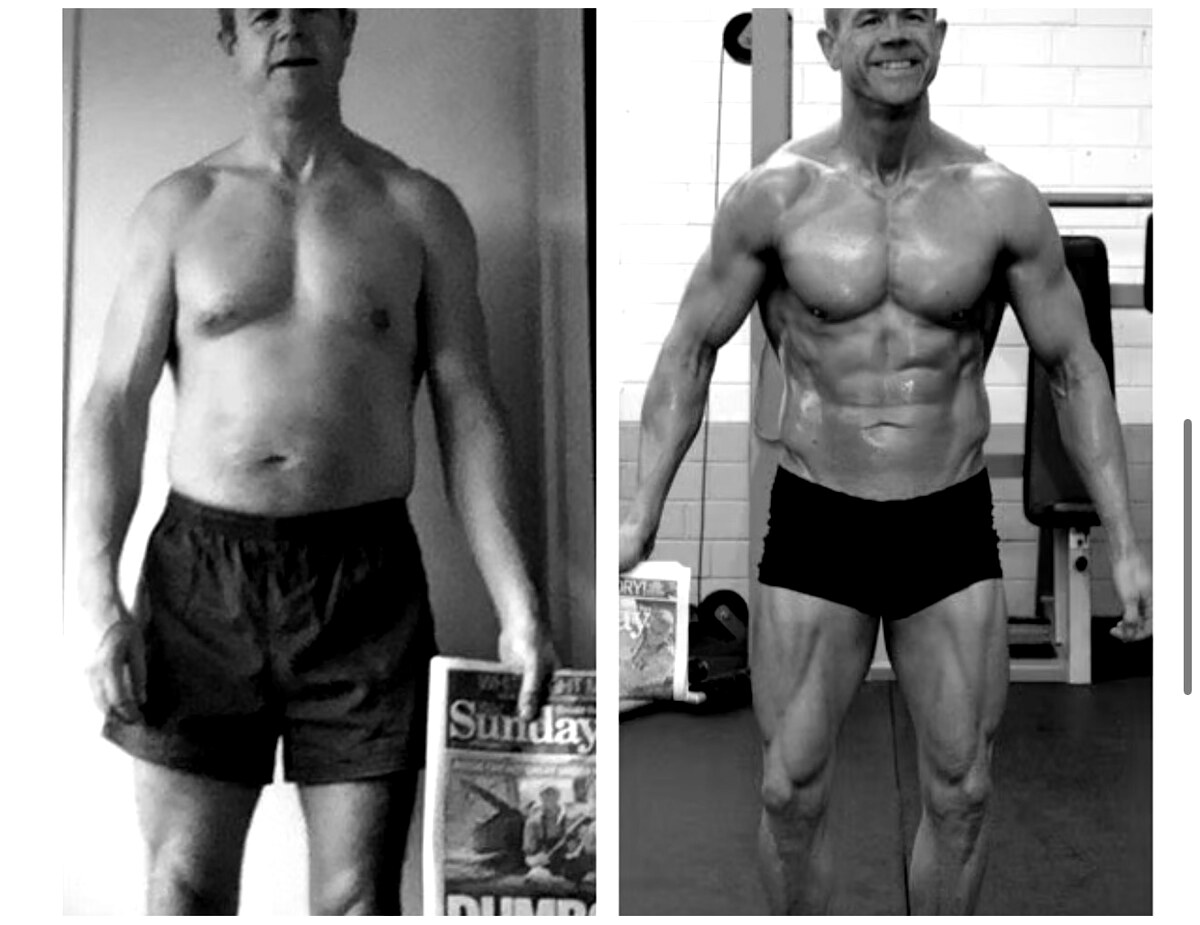 Steve before and after transformation at Body Matrix